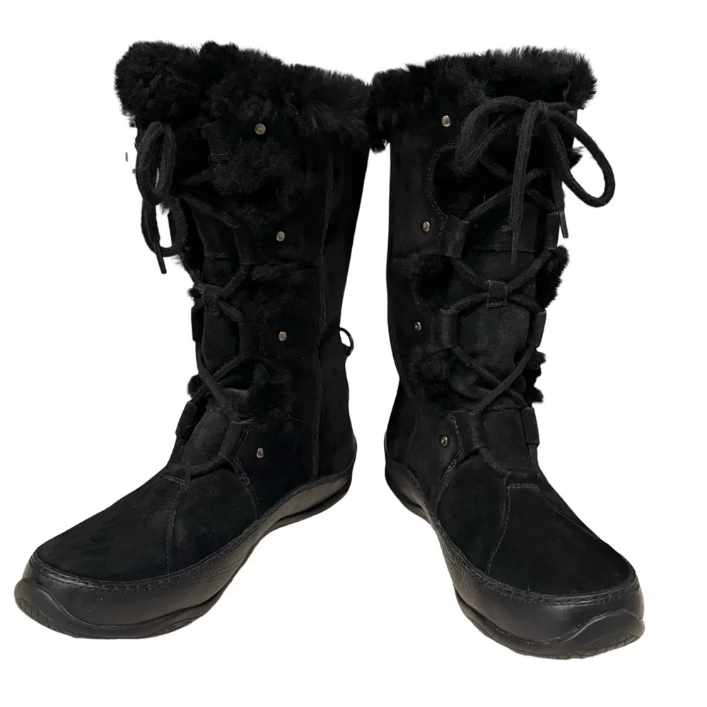 The North Face Abby III Women’s Black Tall Snow Boots Size 7 EU‎ 38